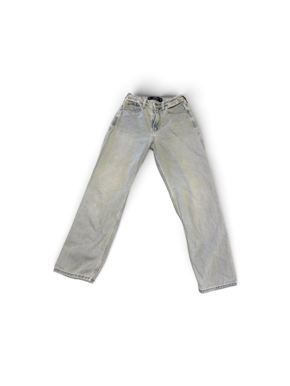 Hollister Light Washed denim high rise vintage straight Jeans size 0